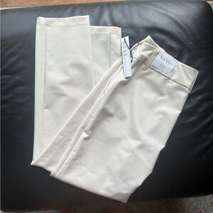 Nicole Miller Cream Dress Pants with Smooth Fabric